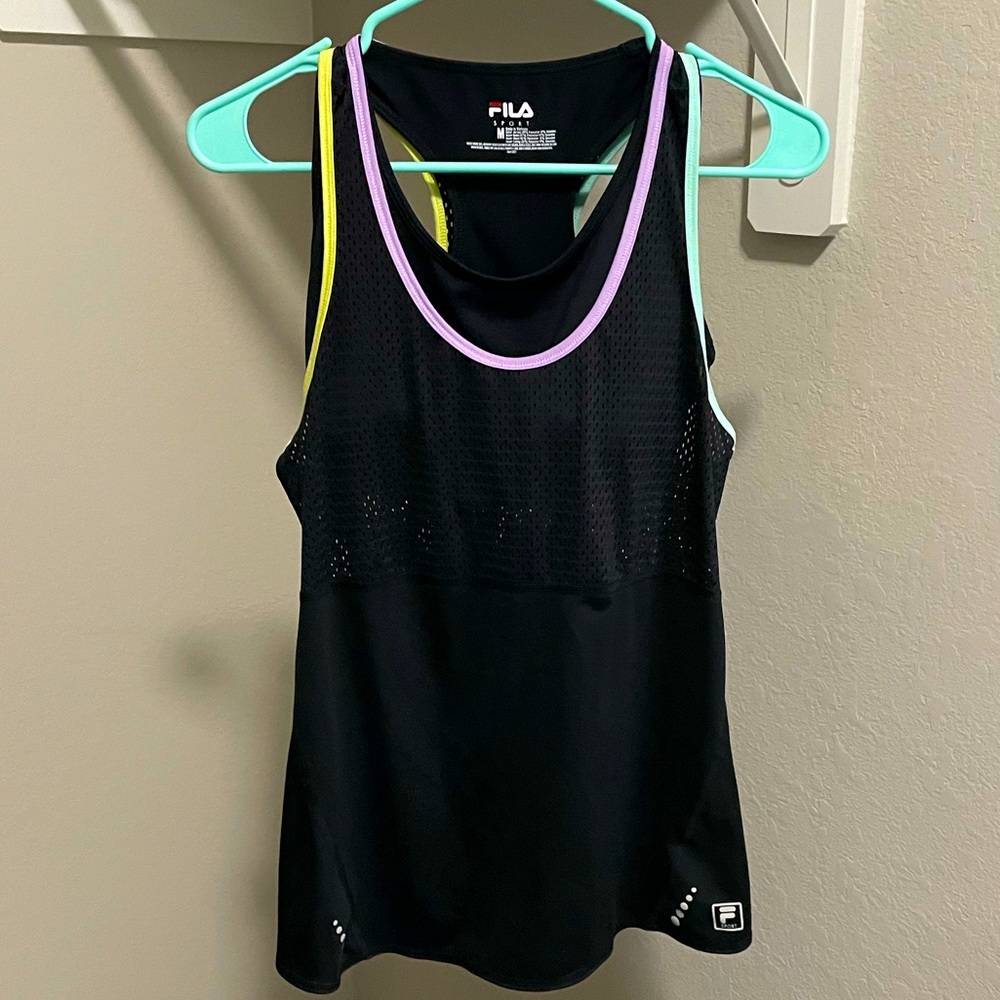 FILA workout Tank with built-in sports bra